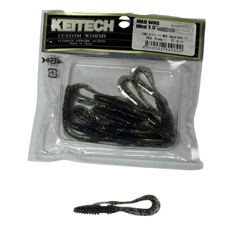 Силікон Keitech Mad Wag Mini 2.5" #205 Bluegill (12 шт/уп),1551.07.34
