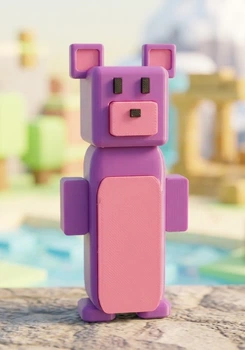 Фігурка Ведмідь Баар Братик Baar із гри Super Bear Adventure Brother Пластик 3D 110 мм