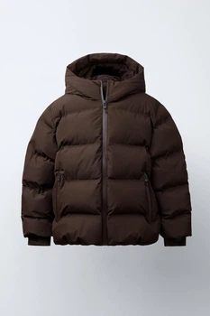 Зимняя куртка для мальчика Zara 128 размер коричневая 5644758700