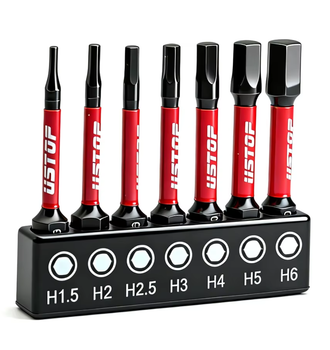 Набір шестигранних біт USTOP S2 50 мм, 7 шт. (HEX H1.5-H6)