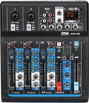 Мікшерний пульт DNA MIX 4 EQ 4 канали Bluetooth (5907780141105)