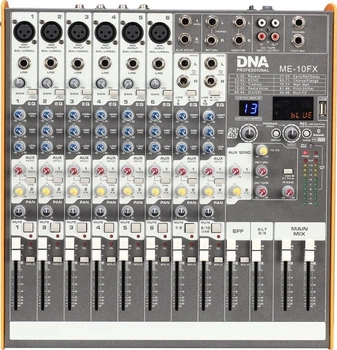 Мікшерний пульт DNA ME-10FX Bluetooth 10-канальний (5907780143796)