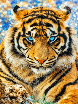 Алмазна мозаїка ColorArt 30х40 Тигр ST476