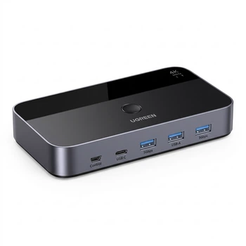 KVM-перемикач Ugreen CM664 2-портовий HDMI 2.0 4K 60 Гц (35765)