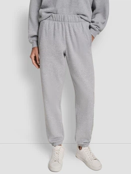 Спортивные штаны на флисе женские Donna Karan NY (DKNY) 64702181 S Серые (1162682704)