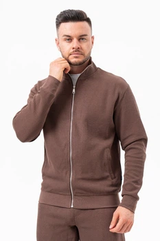 Спортивна кофта на блискавці K.O.R 839 Кавовий (coffee) XL