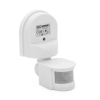 Датчик руху + сутінковий 1000W 220-240V IP44 180 градусів. 140x115x60мм. білий (UG-21301)