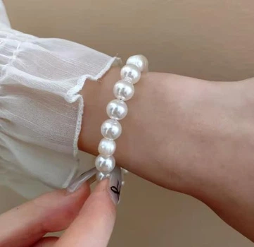 Перлинновий браслет на магнітній застібці N34штучні ISTA Lampwork