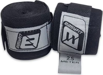 Бинти для боксу EasyFit Classic Wrap 2.5 м Чорні (56003770)