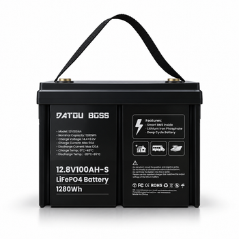 Акумулятор LiFePO4 100Ah 12V 1,28 кВт BMS літій-залізо-фосфатний DatouBoss