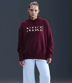 Худі жіноче Nike Nsw Phnx Flc Po IH4054-610 M Бордове