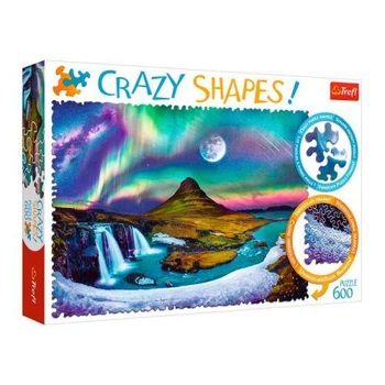 Пазлы 600 эл "Crazy Shapes. Звездное сияние над Исландией" 5166701