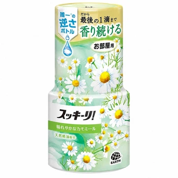 Освежитель воздуха Earth Sukki-ri! Fresh Chamomile с ароматом свежей ромашки и нейтрализацией запахов, 400 мл