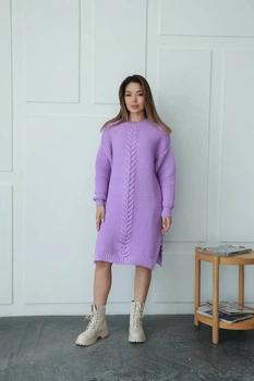 Вʼязана сукня OLIVIA, колір Бузок, розмір One Size