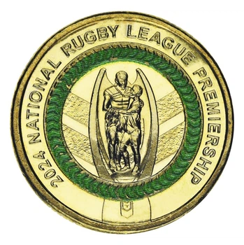 Монета Австралія 2 долари 2024 UNC National Rugby League – Men's Premier League