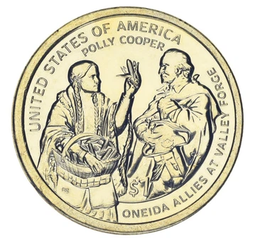 Монета США 1 доллар 2026 UNC D Сакагавея Коренные американцы - Полли Купер