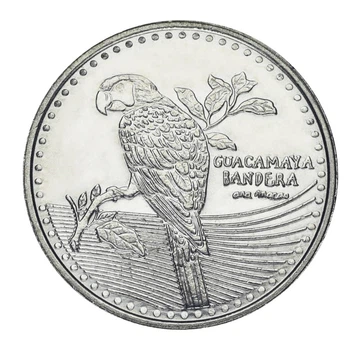 Монета Колумбия 200 песо 2026 UNC Птица - Попугай