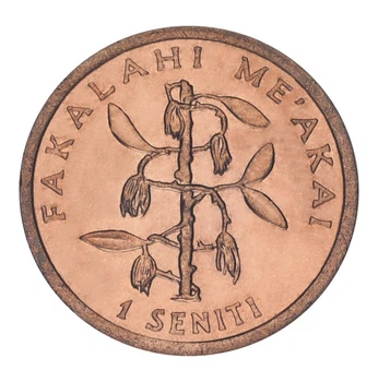 Монета Тонга 1 сенити 1996 AU-UNC