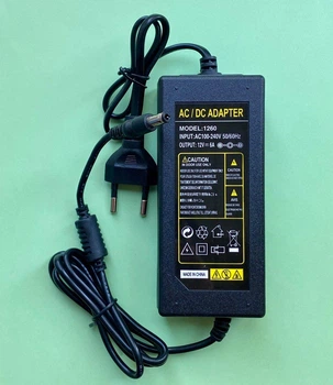 Блок живлення (адаптер) 12V 6A (72W) штекер 5.5x2.5 мм для LED-стрічок, моніторів та електроніки