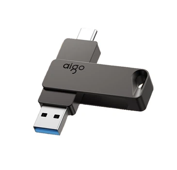 Флеш пам'ять USB Aigo A23 128GB USB 3.2 Gen2 + Type-C Grey