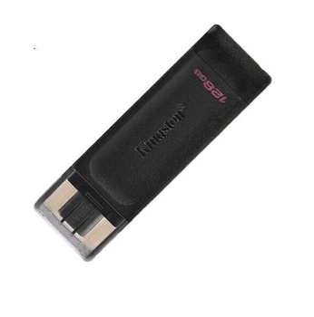 Флеш пам'ять USB Kingston DataTraveler 70 128GB USB Type-C Black