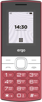 Мобильный телефон ERGO B185 DualSim Red (7221436)