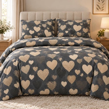 Комплект постільної білизни PERYNKA з байки Amour Grey 150х220 см