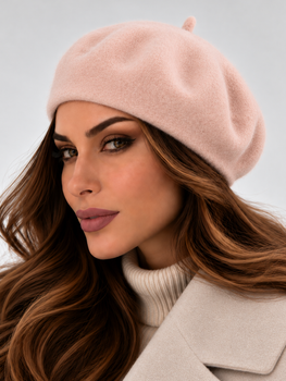 Берет жіночий SumWin Caps Кашемір FC001-20 55-58 Крем