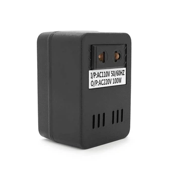 Трансформатор знижувальної напруги 100W Input 110 V/Output 220V + універсальна розетка + перехідник (UG-43670)