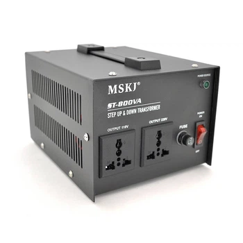 Перетворювач напруги MSKJ ST-800VA (500 Вт) Трансформаторний Input 220 V/Output 110 V, + 2 універсальні розетки