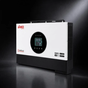 Гібридний інвертор SAKO SUNPOLO 12KVA 12000W 48V (струм заряду 160A, 2 MPPT, чиста синусоїда, Wi-Fi)
