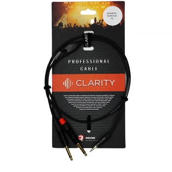 Аудіокабель Clarity miniJACK-2xJACK-B/1m