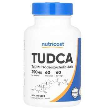 TUDCA, Nutricost, 250 мг, 60 капсул