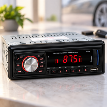 Автомагнитола 1DIN 1047P с парктроником на 4 датчика, USB, SD, FM, AUX, 4×50 Вт