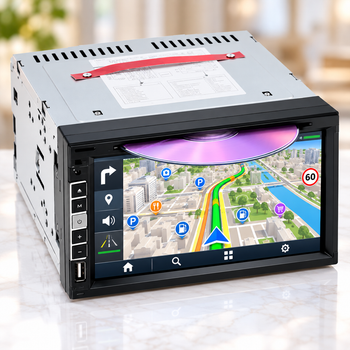 Автомагнитола PI-803 2DIN 7″ с GPS-навигацией, Bluetooth, DVD, USB, microSD и пультом ДУ, 4×60 Вт