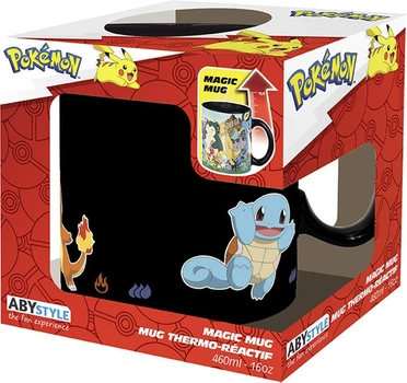 Термочашка Abysse Pokémon Evolve змінює колір під впливом тепла 460 мл ABYMUGA341 (3665361115908)