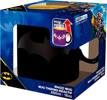 Термочашка Abysse DC Comics Бетмен матоваи змінює колір під впливом тепла 460 мл ABYMUGA562 (3665361152866)