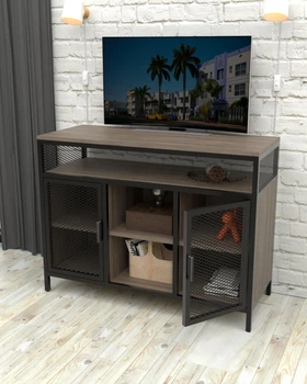 Тумба-консоль в стиле лофт EcoLoft Кастеро DSP-1517-4