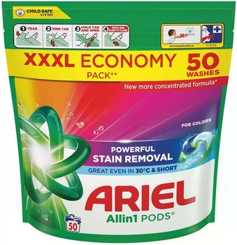 Капсулы для стирки цветного белья Ariel Pods All-in-1 Color 50 шт (8700216764285)
