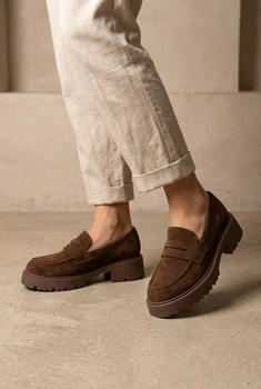 Лофери жіночі Fashion руді з екозамші 348297_37 (24 см)