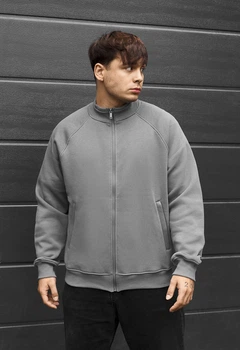 Олимпийка мужская стаф светло-серая на флисе спортивная Staff zh light gray fleece XXXL (406771)