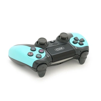 Геймпад бездротової XO GP6 B для PS4 Bluetooth/Wired, 17 кнопок, (Grey/Green), 3.7V, 600mAh, 200g. Green, Box