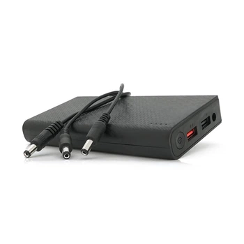 Портативний Power Bank 18W для роутерів, Output: USB 5V/2A, DC9V,2.7A/12V1.5A, 21000mAh(7*3000mAh), 155х75х23мм, 460грам, Black, BOX