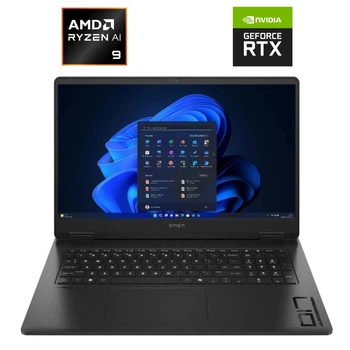 Игровой ноутбук Б-класс HP Omen 17-db1006nr / 17.3" (2560x1440) IPS / AMD Ryzen AI 9 365 (10 (20) ядер по 2.0 - 5.0 GHz) / 32 GB DDR5 / 1000 GB SSD NVMe / nVidia GeForce RTX 5070, 8 GB GDDR7, 128-bit б/у