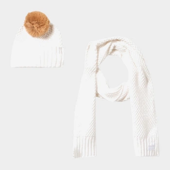 Комплект (шапка + шарф) жіночий Calvin Klein 97809965 One Size Біла (1162795650)