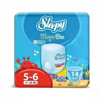 Подгузники-трусики для купания Sleepy Swimming 5 (junior) - 6 (XL) (11-25 кг) 14 шт.