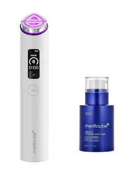 Пристрій для догляду за шкірою 7 в 1 Medicube AGE-R Booster Pro X2, White (білий) та сироватка Medicube OneDay Exosome Shot 2000, 30 мл