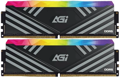 Модуль пам'яті DDR5 32Gb 6000MHz (2*16Gb) AGI TURBOSPRINT Heatsink Black RGB Kit, Retail (AGI6CSJ16UD858-DC)