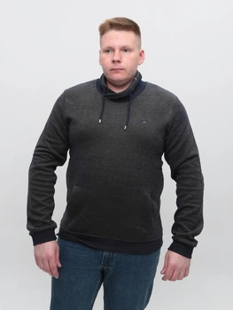 Толстовка мужская с хомутом темно-зеленая 9220-1003 XL