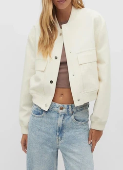 Куртка Stradivarius 18617 Молочний L (0560)